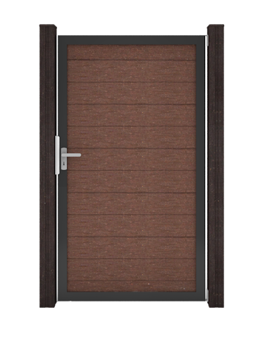 GroJa Solid Steckzaun Universal Einzeltor mit Anthrazitrahmen