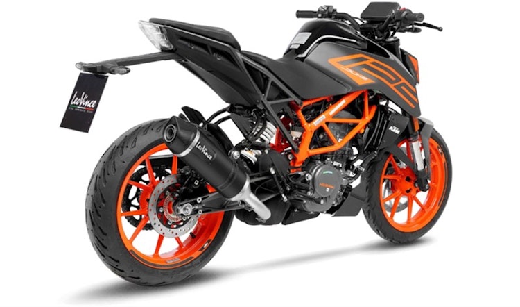 LeoVince SLIP-ON Edelstahl SBK LV ONE EVO Schwarz für KTM DUKE 125/390