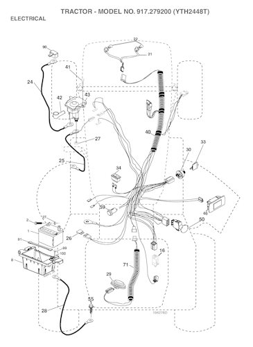 Husqvarna Gartentraktoren YTH2448 T, 917279200, 2006-01
