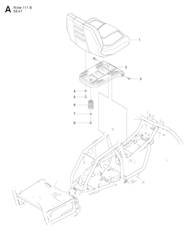 Husqvarna Rider 965996801 R 111B