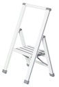 Vorschaubild Wenko Alu-Design Klapptrittleiter 1-stufig, weiß