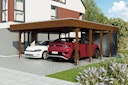 Vorschaubild Skan Holz Carport Friesland Hybrid Set 14 557x708 cm inkl. Abstellraum