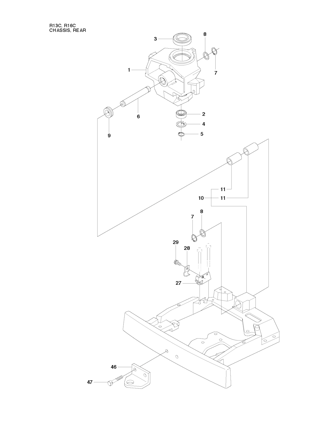 Explosionszeichnung Ersatzteile