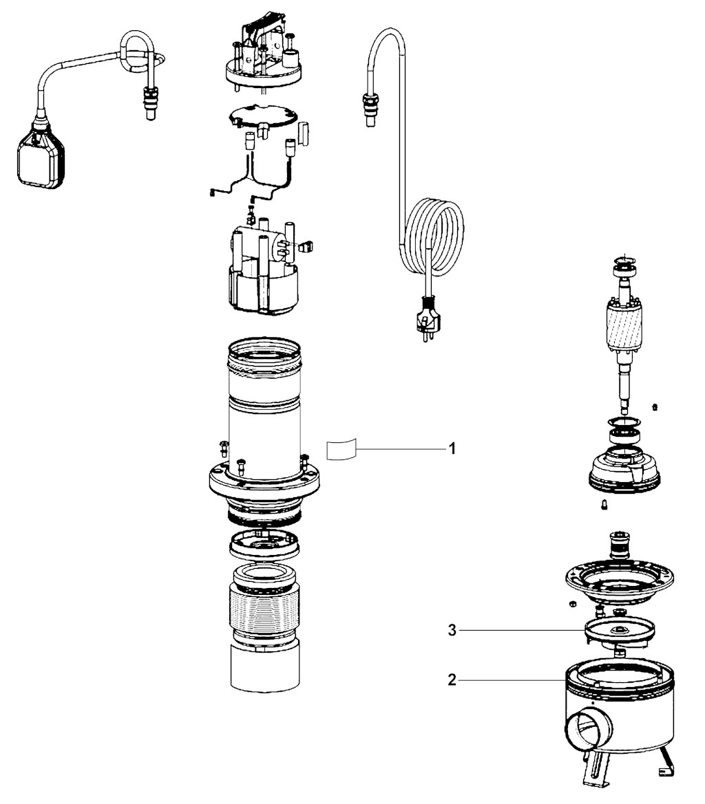 Explosionszeichnung Ersatzteile