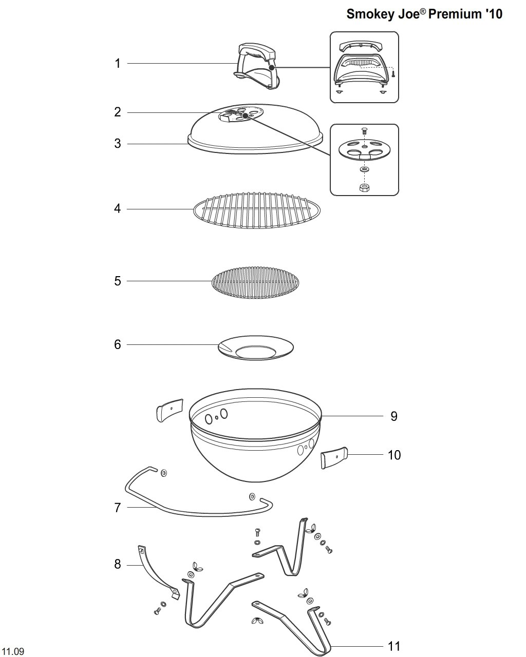 Explosionszeichnung Ersatzteile