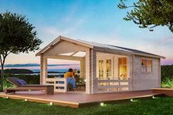 Skan Holz 45 mm Gartenhaus Holmestrand/Terrassenhaus 45