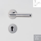 Griffwerk Wechselgarnitur LOREDANA K3-Edelstahl poliert/mattZubehörbild