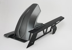 BODYSTYLE Sportsline Hinterradabdeckung mit Alu-Kettenschutz ABS Kunststoff grau-matt für HONDA CB750 Hornet 