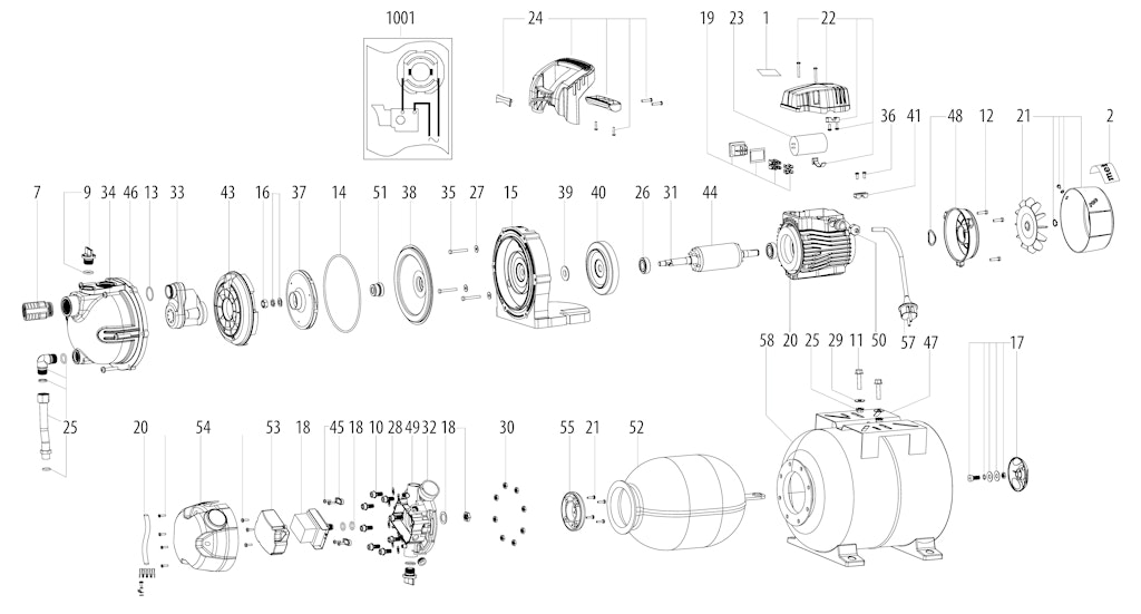 Explosionszeichnung Ersatzteile