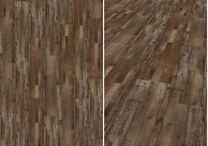 KWG Antigua Novel Altkiefer mocca Designvinyl Fertigfußboden 123,5x30,5 cm