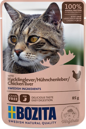 Bozita Häppchen in Gelee 85 Gramm Katzennassfutter