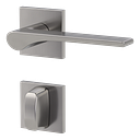 Vorschaubild Griffwerk VAYA 261 LEAF LIGHT fast2fix Fast2Fix Rosetten eckig WC Samtgrau