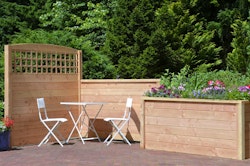 T&J RIAD-Set Douglasie, 13 Riad-System-Bretter 180 x 14,5 cm, für eine Elementhöhe von ca. 180 cm