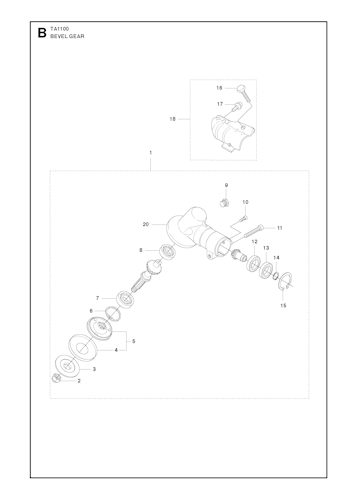 Husqvarna Zubehör und Werkzeuge 967300801 Trimmervorsatz TA 1100