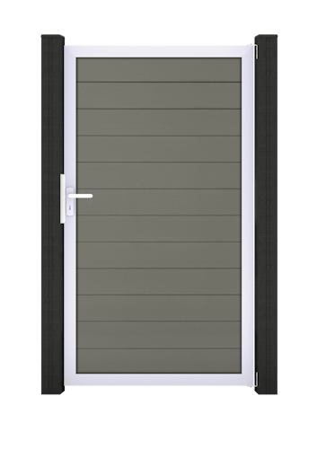 GroJa Solid Steckzaun Universal Einzeltor mit Alurahmen