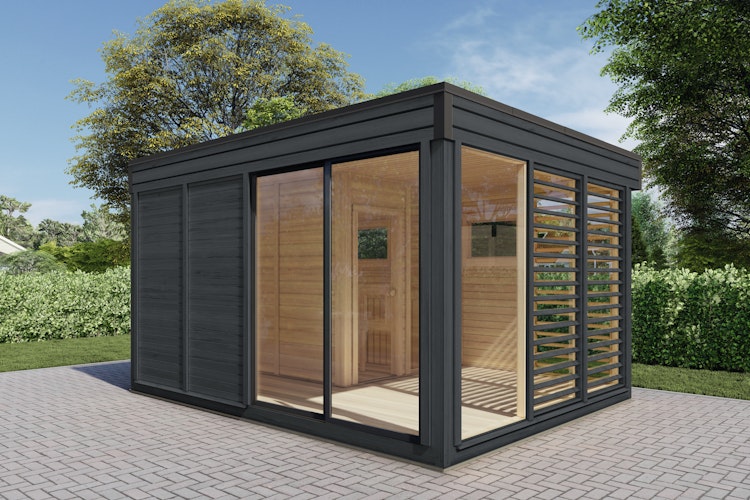 Wolff Finnhaus Saunahaus Paradiso 4x3 (2-Raum)