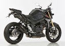 Vorschaubild HURRIC SLIP-ON Schalldämpfer Pro 2 Edelstahl beschichtet für SUZUKI GSR 750,GSX-S 750