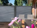 Vorschaubild GroJa Viento Designzaun Typ Hochkant 90x180 mit Rahmen Anthrazit