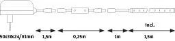 Paulmann FlexLED LED Strip 3D LED Strip 3D 1,5m