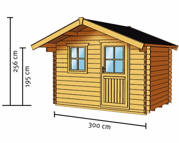 Skan Holz 28 mm Gartenhaus Como