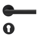 Vorschaubild Griffwerk LUCIA Klipptechnik FS Rosetten rund Profilzylinder Graphitschwarz