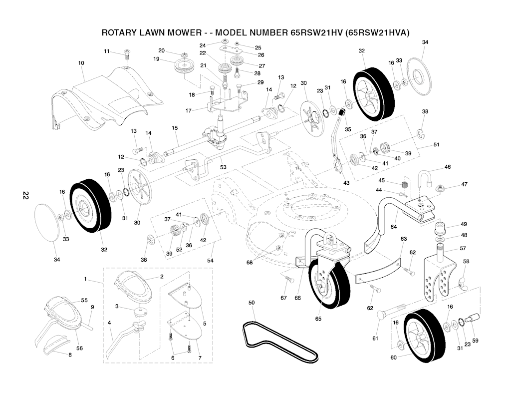 Explosionszeichnung Ersatzteile