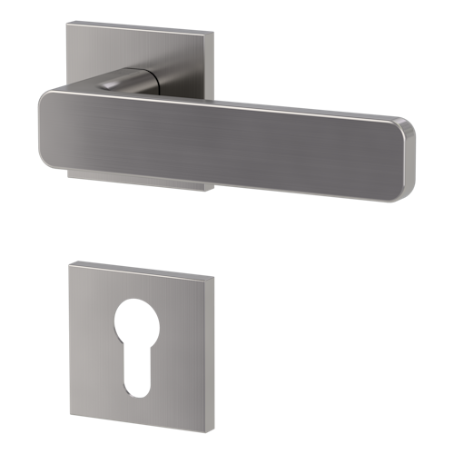 Griffwerk VAYA 265 MINIMAL MODERN fast2fix  Fast2Fix Rosetten eckig Profilzylinder Samtgrau