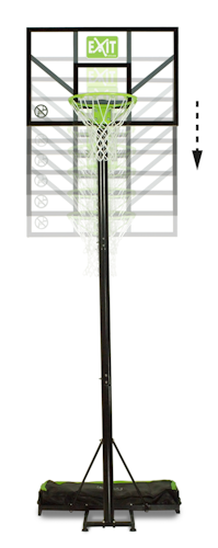 EXIT Comet Portable Basket Basketballsystem