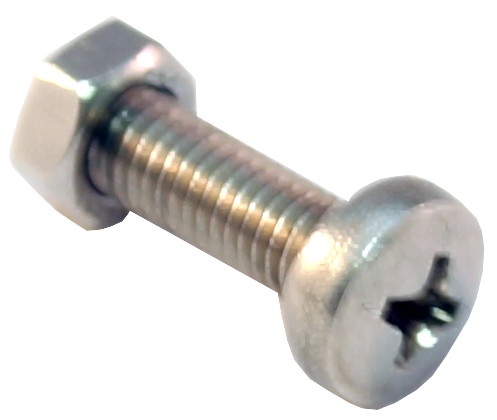 Feststellschrauben mit Mutter für Rinnenhalter PVC, RG70 Typ 200 (10 Stück Beutel)