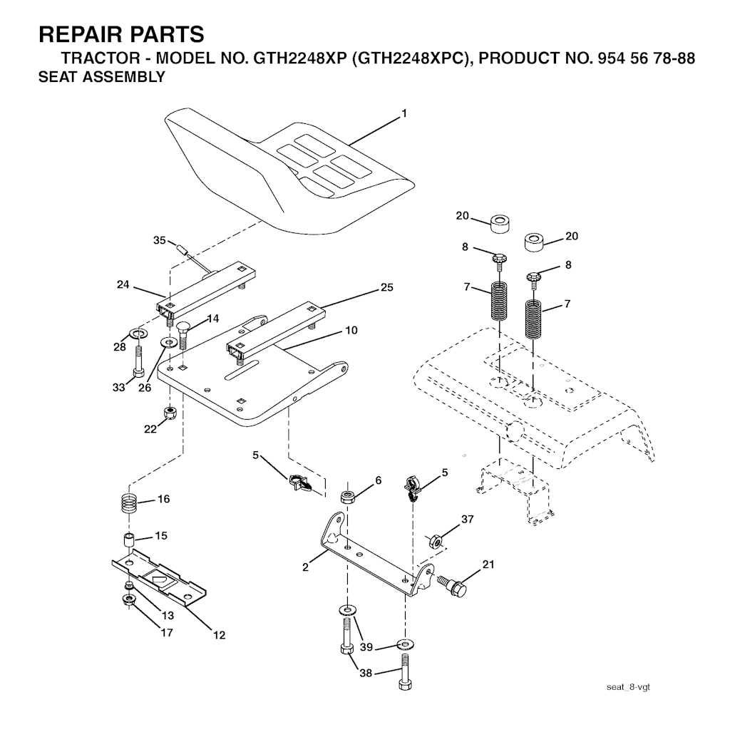Explosionszeichnung Ersatzteile