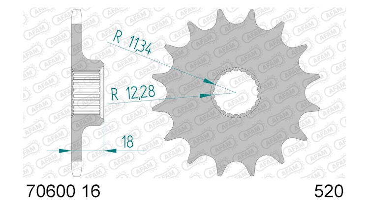 Afam Antriebsritzel 70600