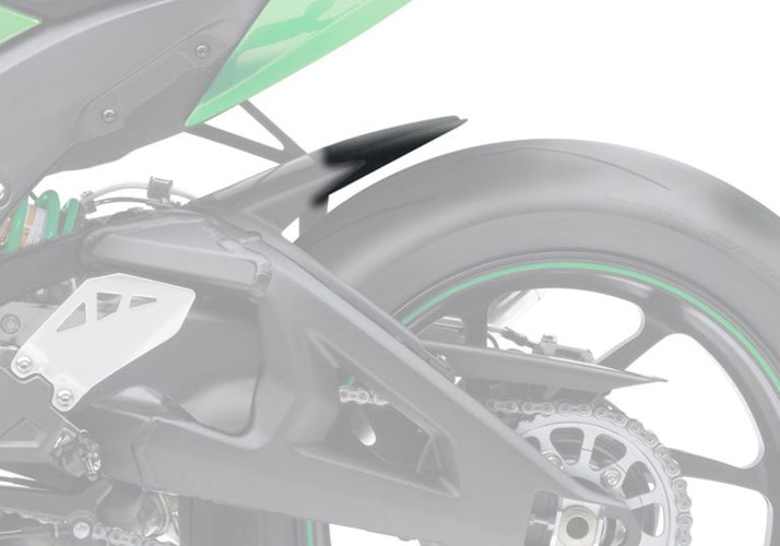 BODYSTYLE Hinterradabdeckungsverlängerung ABS Kunststoff schwarz-matt für KAWASAKI ZX-10R, ZX-10R SE, ZX-10RR