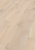 MEISTER Parkettboden MeisterParkett. longlife PD 400 2200 x 180 x 13 mm 9014 Eiche lebhaft cremeweiß gekälkt gebürstet ultramattlackiert