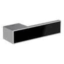 Vorschaubild GRIFFWERK Griffpaar FRAME 1.0 GLAS schwarz glänzend RAL 9005