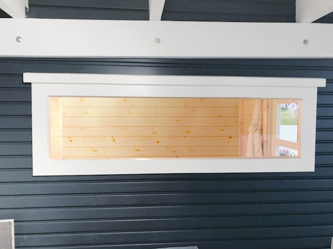 Wolff Finnhaus Einzel-Fenster weiß feststehend 26,5 x 100 cm