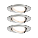 Vorschaubild Paulmann Einbauleuchte Nova Coin LED 3x6,5W Eisen rund