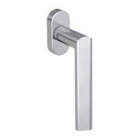 Griffwerk Fenstergriff VAYA 137 TRI Edelstahl matt R 7x42mm