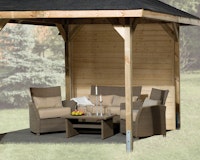 Weka 28 mm Wandelement geschlossen für Gartenoase 651 ohne DachaufsatzZubehörbild