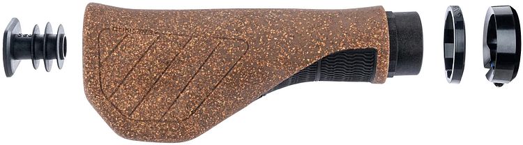 CONTEC Griff MERGE Trekking Ergo Kork 140 mm braun,schwarz