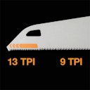 Vorschaubild Fiskars Power Tooth Handsäge (38 , 9 TPI) 1062930