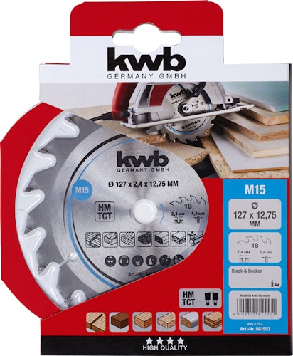 kwb Sägebl HM Mittel 127x12,75 Z18 581557
