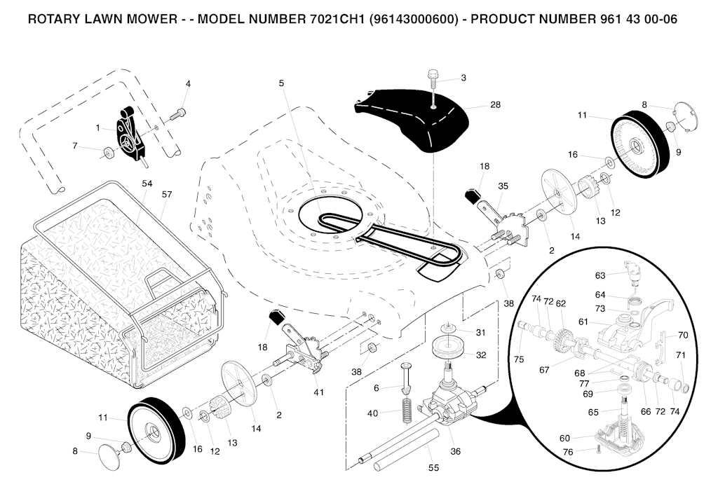 Explosionszeichnung Ersatzteile