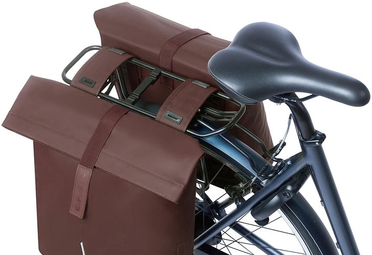 Basil City Double Pannier Bag Doppeltasche braun roasted brown MIK