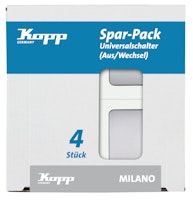 Kopp Universalschalter MILANO edelstahl
