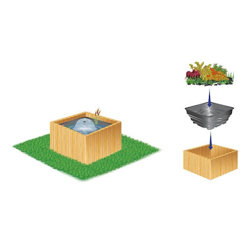 Heissner Terrassenteich PE-Becken 900 Liter (B084-00)