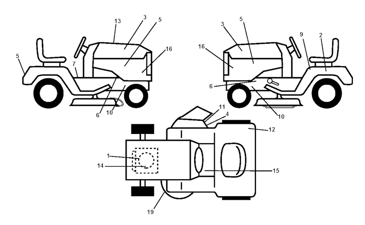 Husqvarna Gartentraktoren 96011029402 LT131