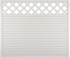 T&J LIGHTLINE Kunststoff Zaun Ranki 1800 x 1500 mm, weiß