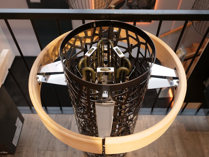 Infraworld Finnischer Saunaofen Atlas Round Black