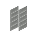 Vorschaubild Mollis Polsterpaneel Grau  30x15 cm