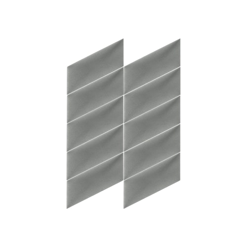 Mollis Polsterpaneel Grau  30x15 cm